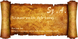 Szauervein Adrienn névjegykártya